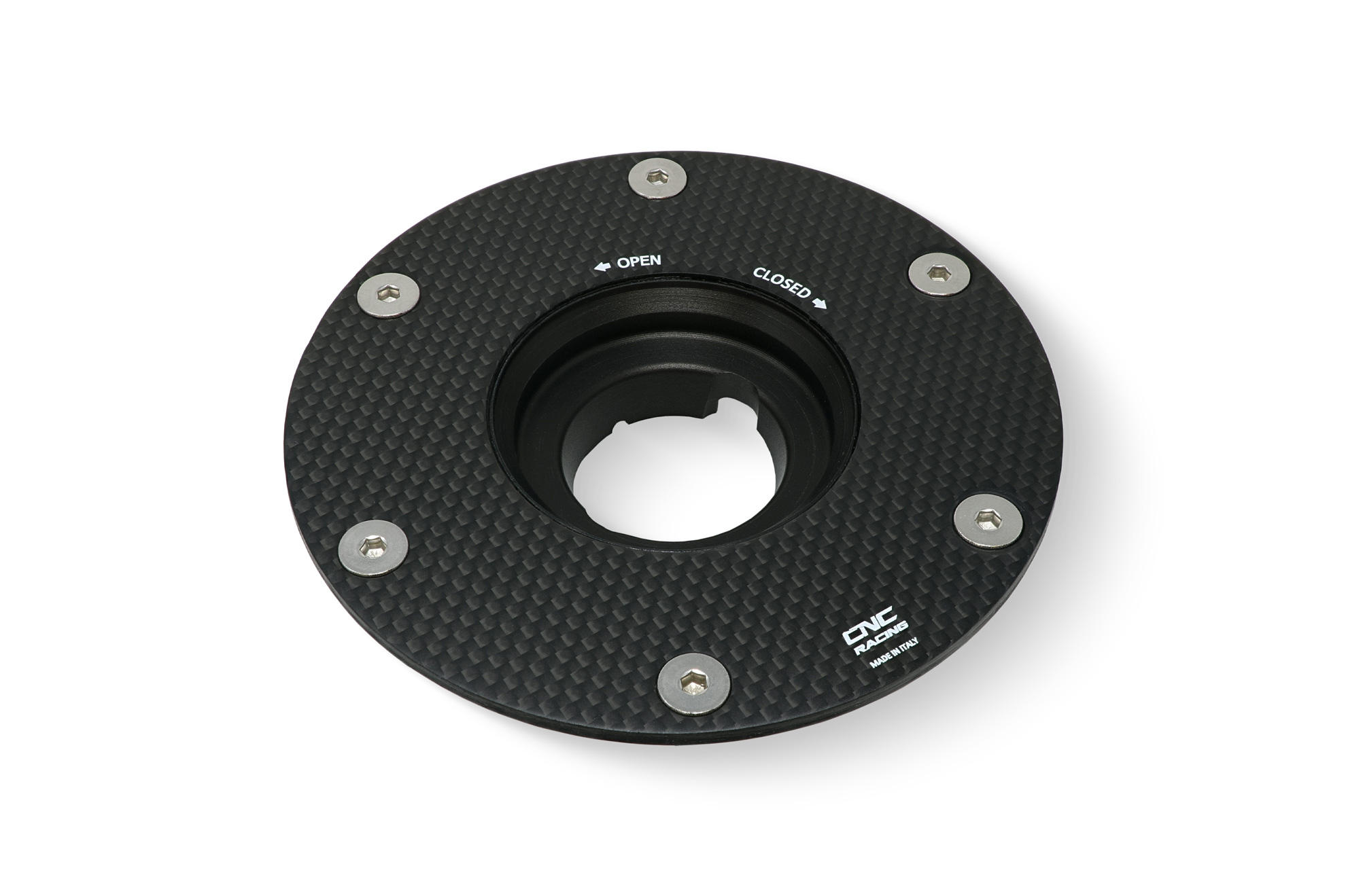 CNC Racing Carbon Fiber Gas Cap Flange for Ducati and KTM CNC Racing Carbon Fiber Gas Cap Flange for Ducati and KTM